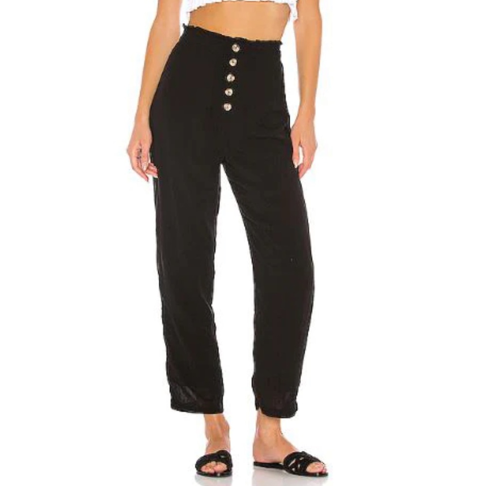 Cropped flowy pants